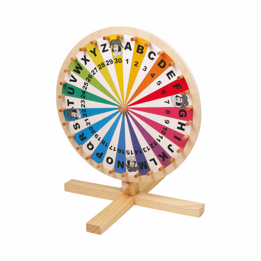 Legler Small Foot Glücksrad, Gesellschaftsspiel, ab 5 Jahre, Holz, Bunt, 6251