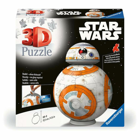 Ravensburger Star Wars BB-8, 3D Puzzle, Kinderpuzzle, 99 Teile, ab 8 Jahren, 11578
