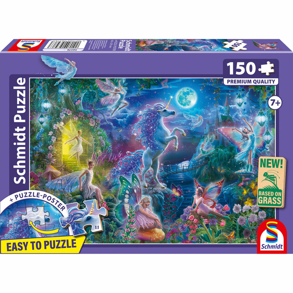 Schmidt Spiele Das Märchen vom Einhorn, Kinderpuzzle, Kinder Puzzle, 150 Teile, 56576