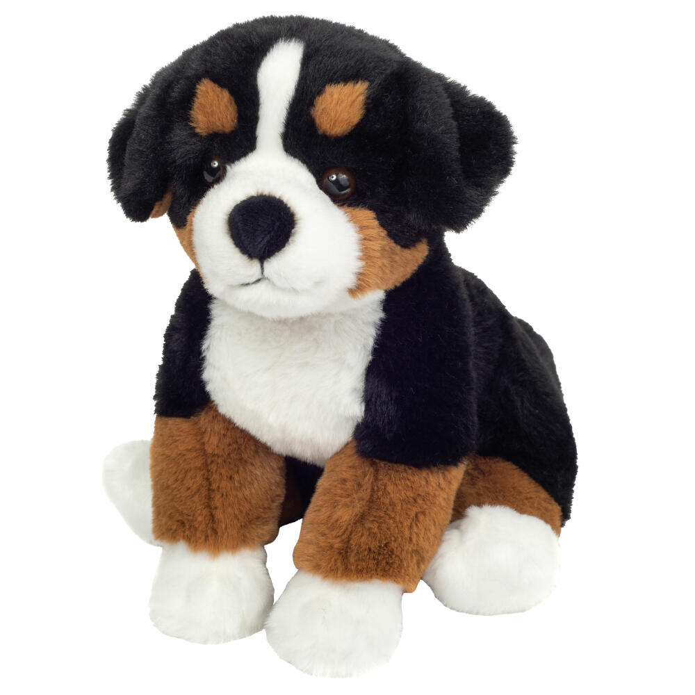 Teddy Hermann Bernese Mountain Dog sitting, cuddly toy, stuffed toy, plush toy, dog, 26 cm, 919797