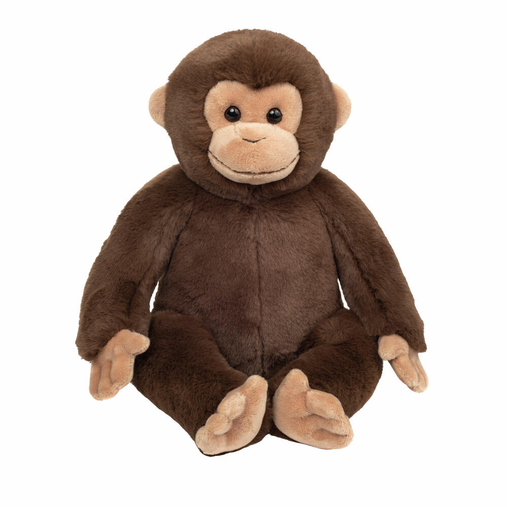 Teddy Hermann Monkey sitting, cuddly toy, stuffed toy, plush toy, exotic wild animal, brown, 35 cm, 929499