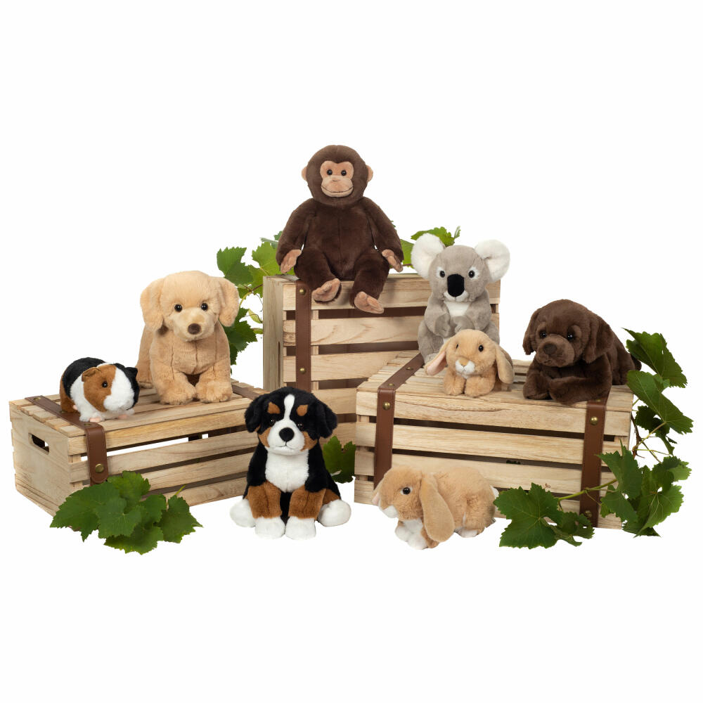 Teddy Hermann Monkey sitting, cuddly toy, stuffed toy, plush toy, exotic wild animal, brown, 35 cm, 929499