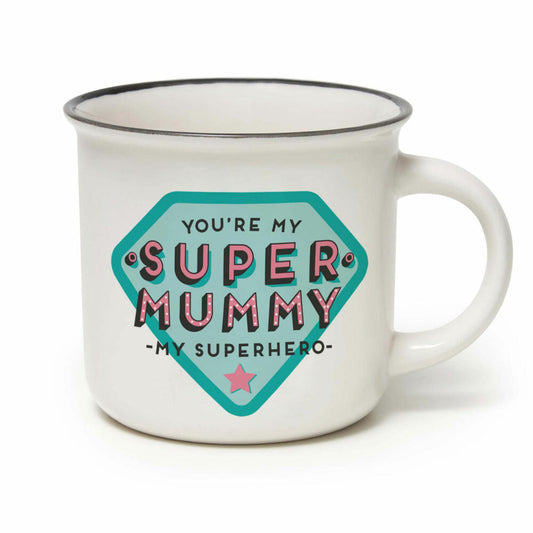 Legami Cup-Puccino Mug Super Mummy, Kaffeetasse, Tasse, Becher, New Bone China, 350 ml, CUP0035