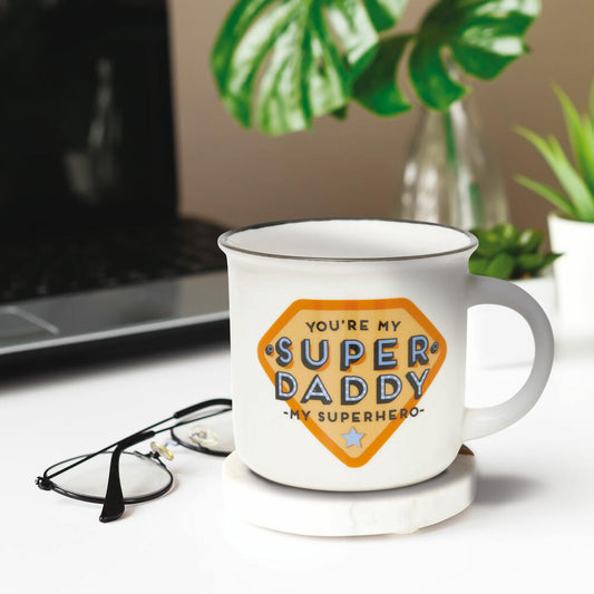 Legami Cup-Puccino Mug Super Daddy, Kaffeetasse, Tasse, Becher, New Bone China, 350 ml, CUP0036
