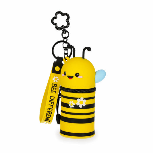 Legami Mini Kawaii Coin Purse With Key Ring Bee, Schlüsselanhänger, Münztasche, MKAW0005