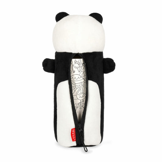 Legami Super Soft Plush Pencil Case Panda, flauschiges Federmäppchen, Mäppchen, PPC0001