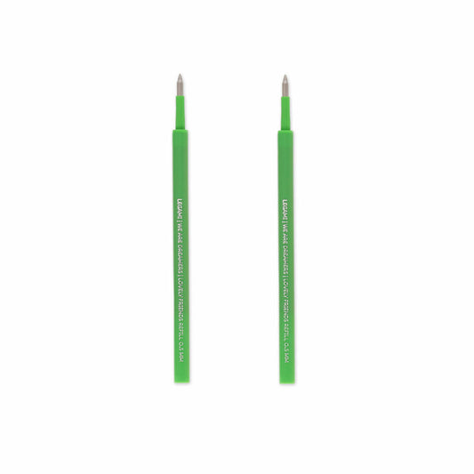 Legami Gel Pen Lovely Friends Refills Green, 2er Set, Ersatzmine für Gelstift, Nachfüllmine, Grün, REFCPP0004