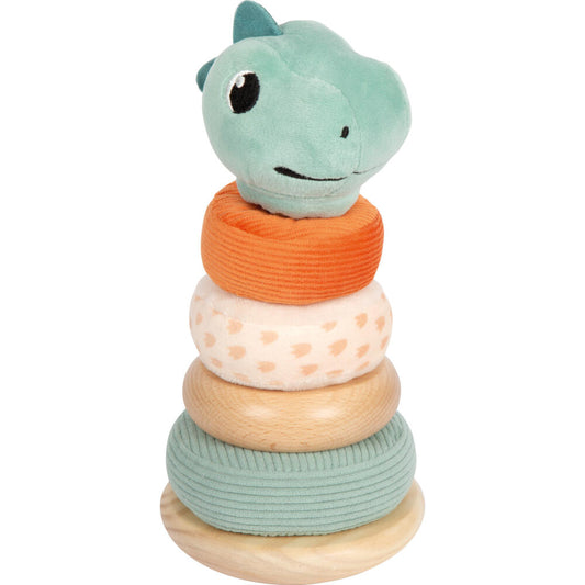 Legler Small Foot Stapelturm Dino, Motorikspielzeug, ab 12 Monate, Plüsch, Bunt, 12687