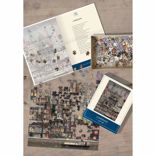 Martin Schwartz Puzzle London Christmas, Städtepuzzle England, 33 x 47 cm, 500 Teile, MS1621