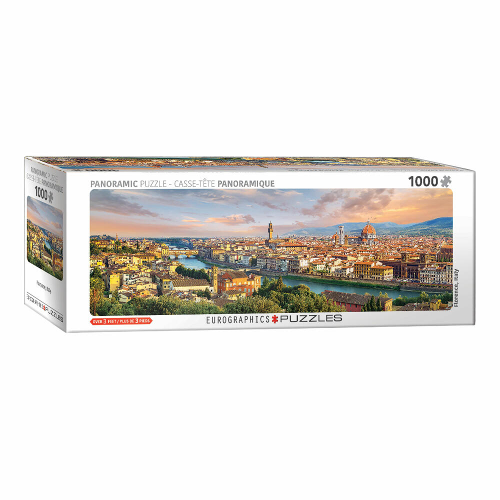 Eurographics Panorama-Puzzle Florenz - Italien, 1000 Teile, 32 x 96 cm, 6010-6112