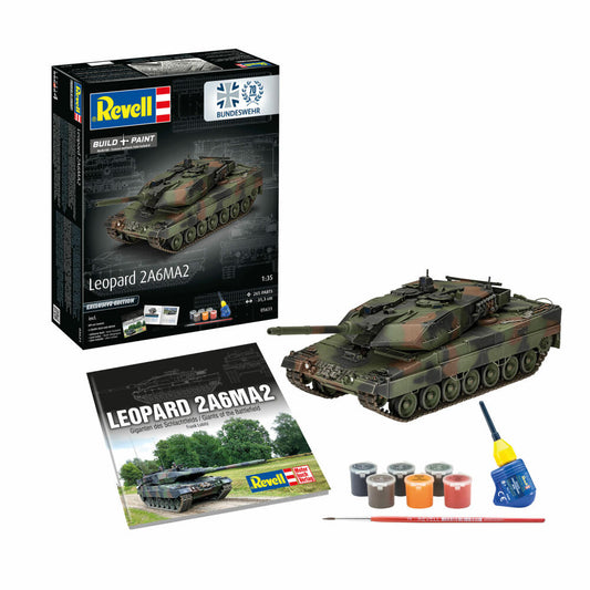 Revell Panzer-Modell-Set Leopard 2 A6A2 - 70 Jahre Bundeswehr Exclusive Edition, 249 Teile, 1:35, 05631