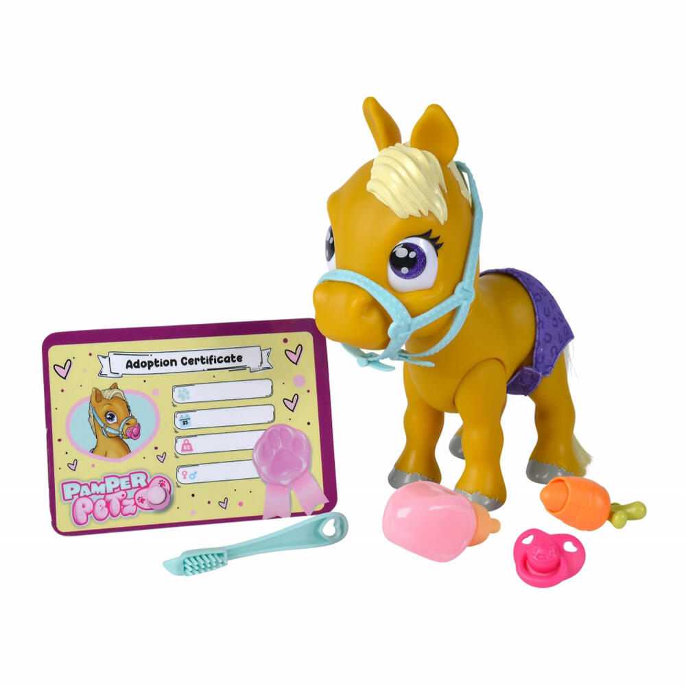 Simba Pamper Petz Pony, Animal Baby with Function, Pet, Toy, Children, Horse, 105950009