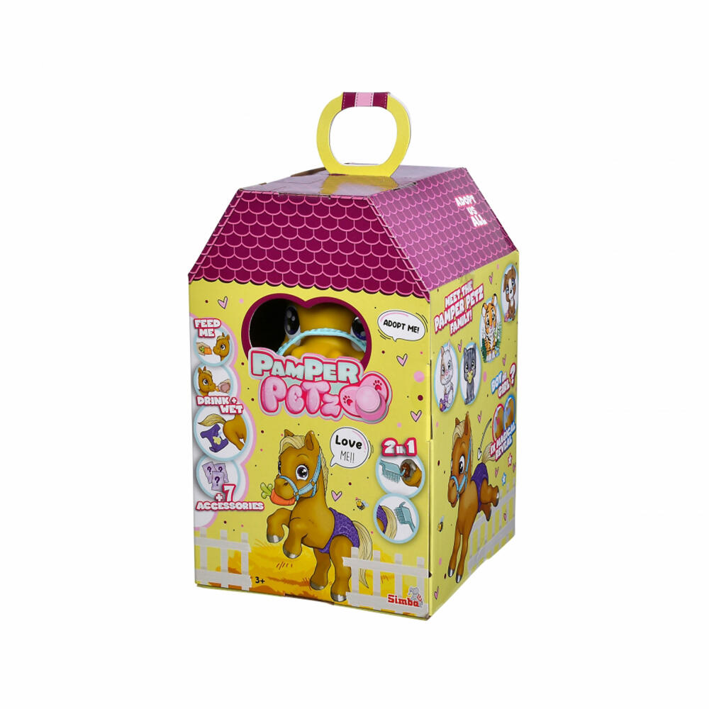 Simba Pamper Petz Pony, Animal Baby with Function, Pet, Toy, Children, Horse, 105950009