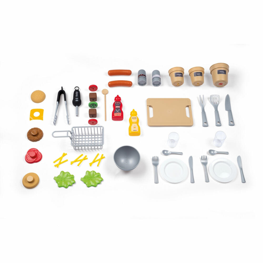 Smoby Outdoor Garden Kitchen, Play Kitchen, Garden Kitchen, Grill, Toys, Children, 7600312004