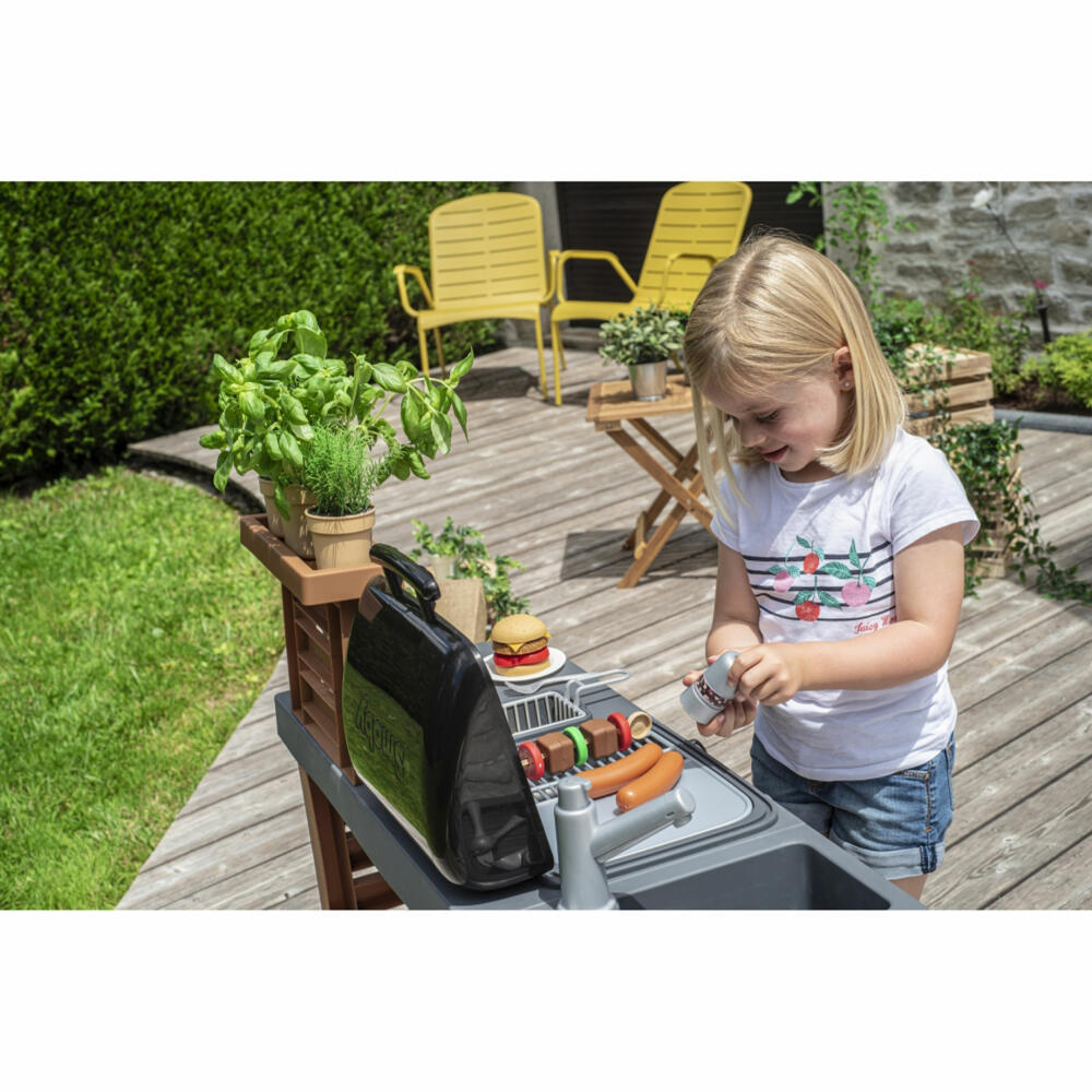 Smoby Outdoor Garden Kitchen, Play Kitchen, Garden Kitchen, Grill, Toys, Children, 7600312004
