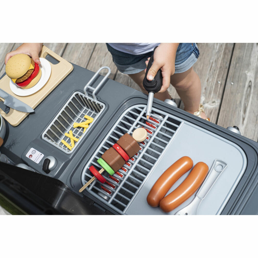 Smoby Outdoor Garden Kitchen, Play Kitchen, Garden Kitchen, Grill, Toys, Children, 7600312004
