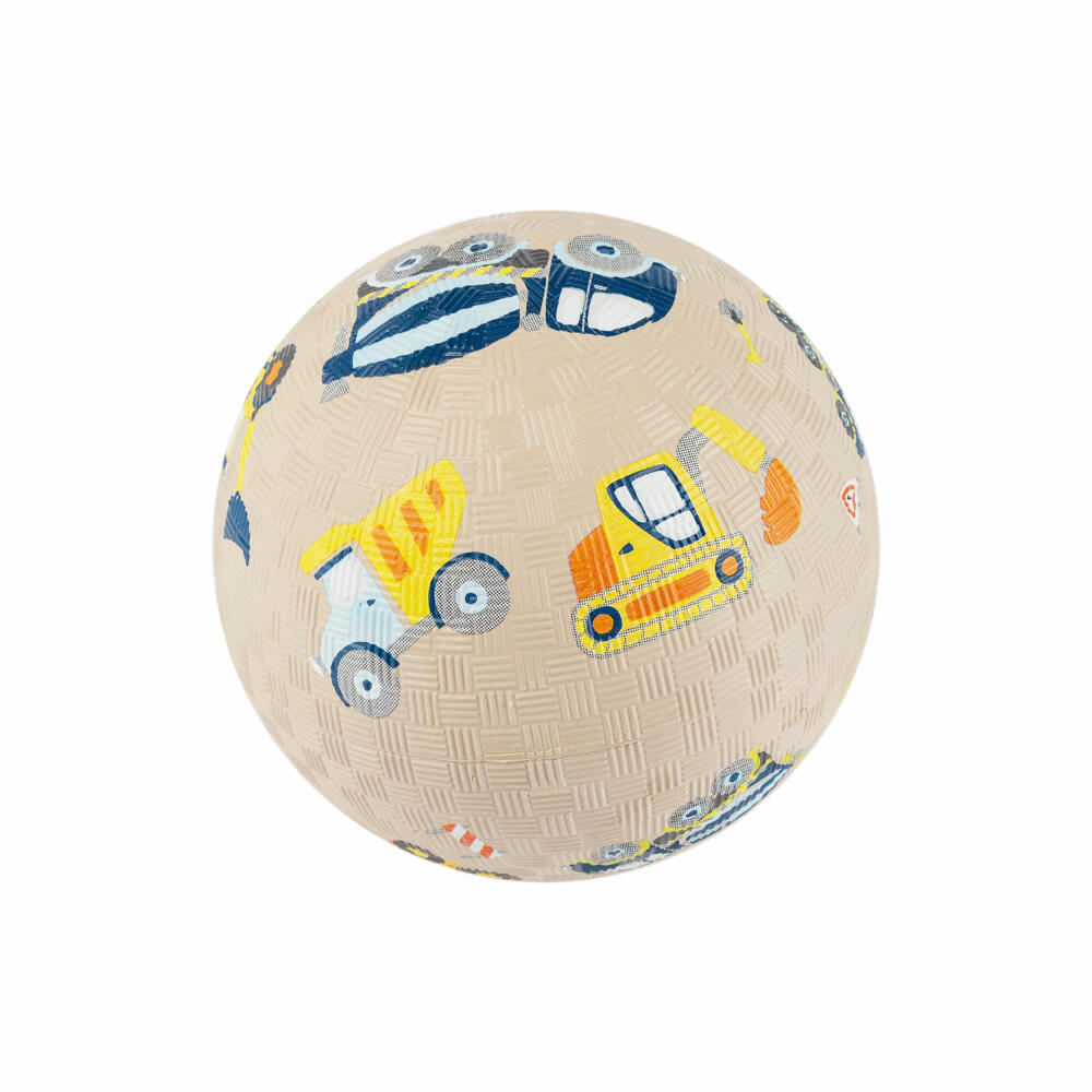 sigikid Baufahrzeuge Kautschukball klein, Spielball, Ball, Kinder, Kautschuk, Ø 12 cm, 43523