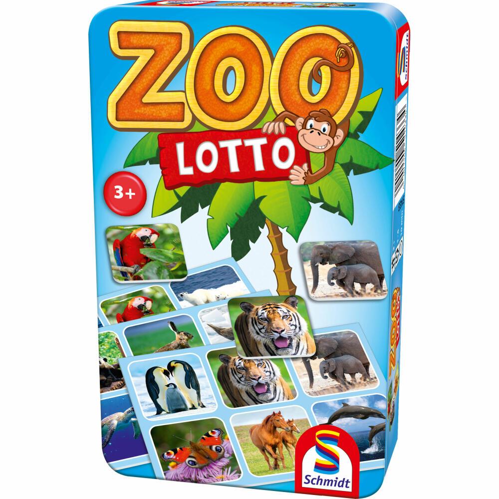 Schmidt Spiele Bring-Me-With-Game Zoo Lotto, children's game, family game, travel game, children's game, from 3 years, 51433