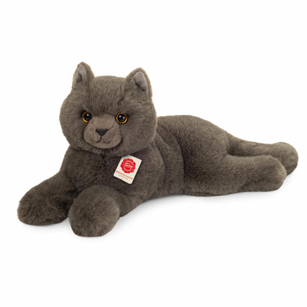 Teddy Hermann Kartäuserkatze liegend, Kuscheltier, Stofftier, Plüschtier,  36 cm, 918196