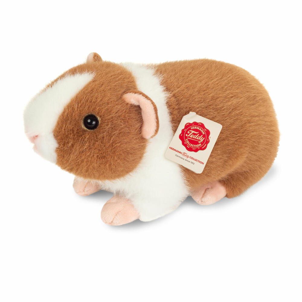 Teddy Hermann Meerschweinchen, Kuscheltier, Stofftier, Plüschtier, Hellbraun-Weiß, 19 cm, 926658