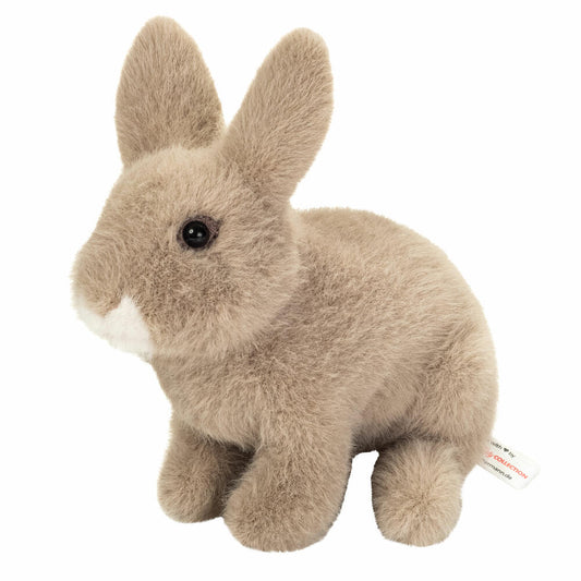 Teddy Hermann Hase sitzend, Kuscheltier, Stofftier, Plüschtier, Grau, 20 cm, 937371