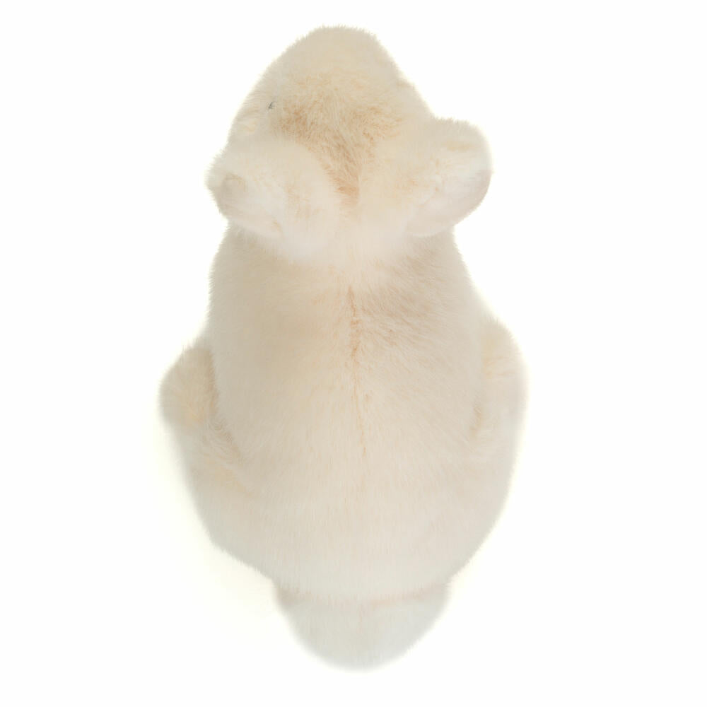 Teddy Hermann Hase sitzend, Kuscheltier, Stofftier, Plüschtier, Creme, 20 cm, 937388