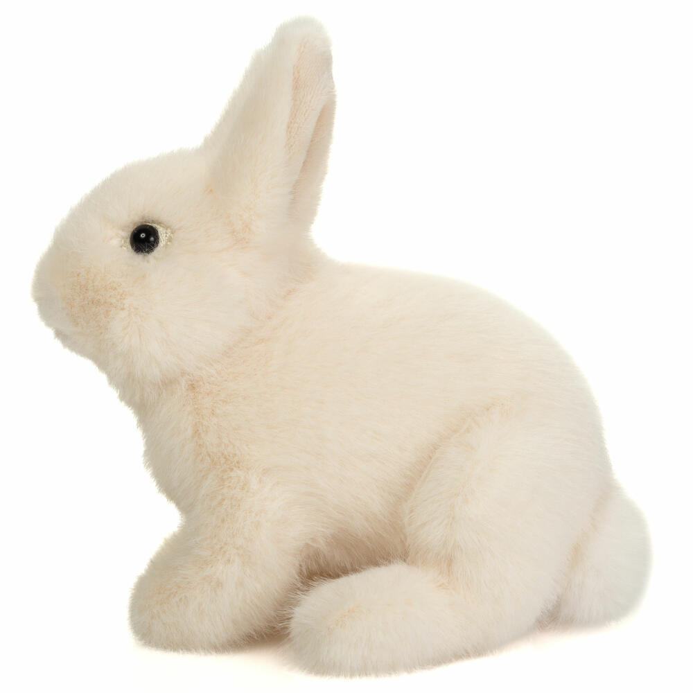 Teddy Hermann Hase sitzend, Kuscheltier, Stofftier, Plüschtier, Creme, 20 cm, 937388