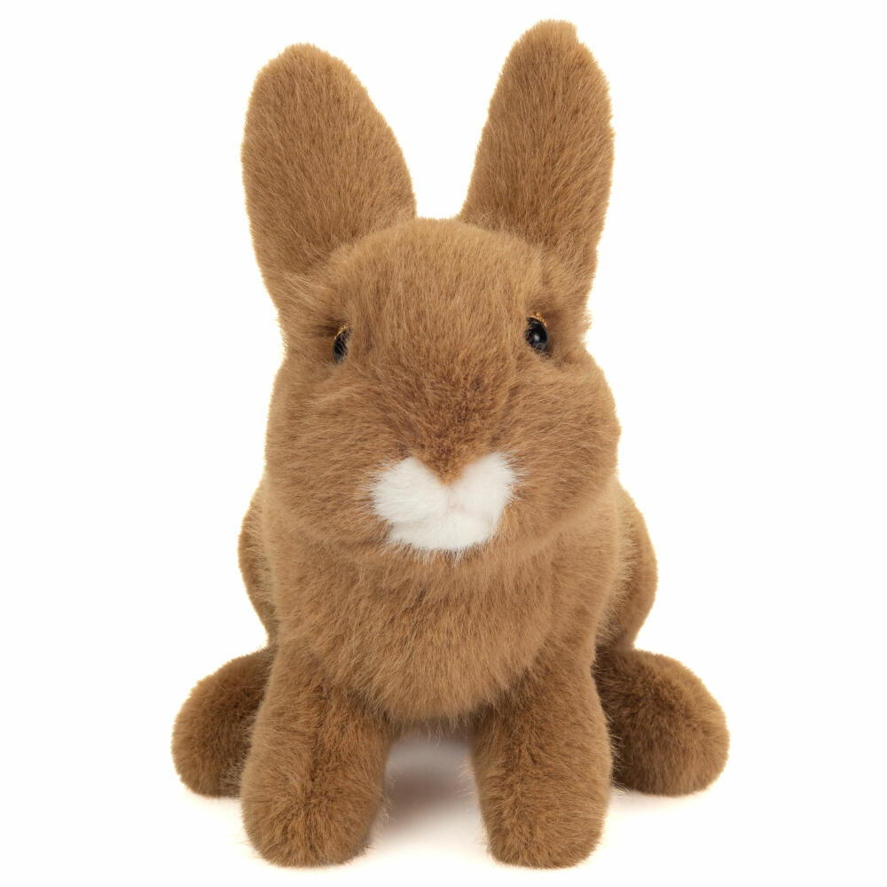 Teddy Hermann Hase sitzend, Kuscheltier, Stofftier, Plüschtier, Braun, 20 cm, 937395