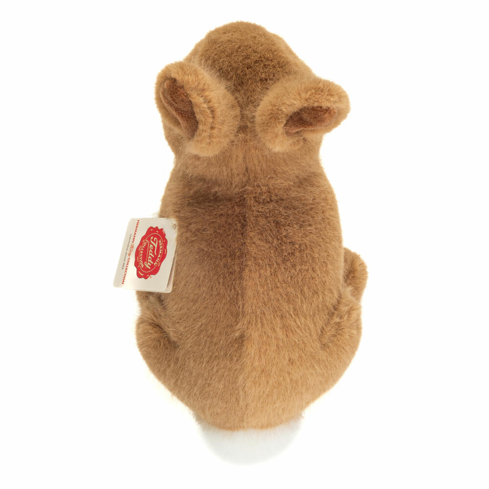 Teddy Hermann Hase sitzend, Kuscheltier, Stofftier, Plüschtier, Braun, 20 cm, 937395