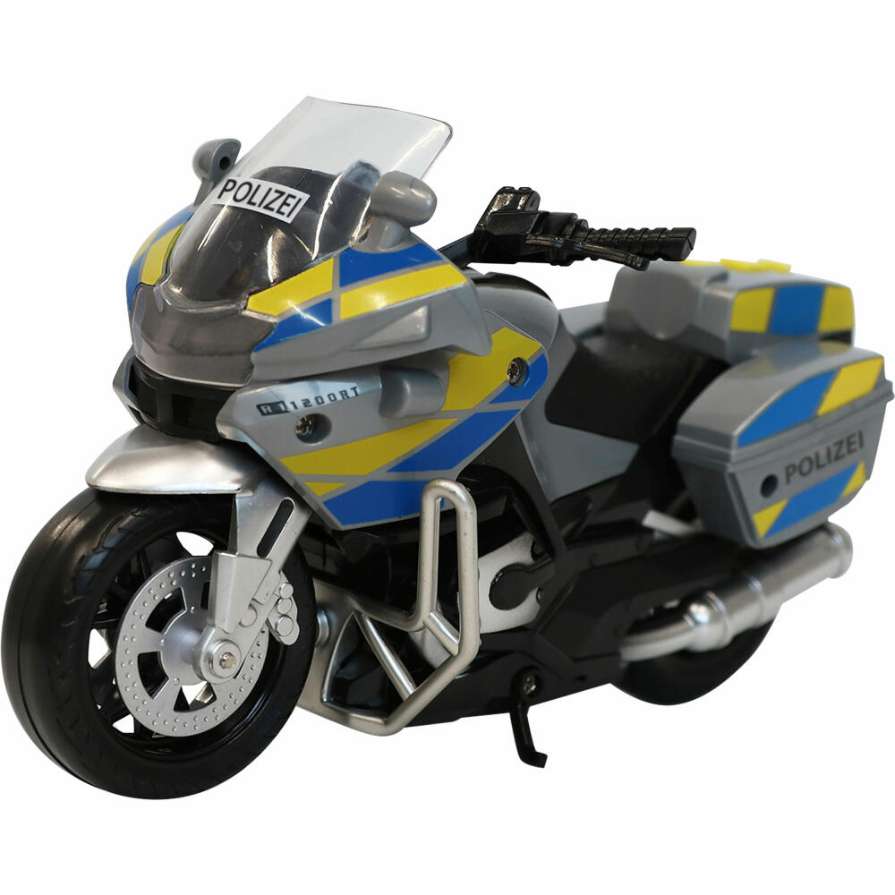 Speedzone SZ Polizeimotorrad 18cm, L&S,Freilauf, 33800690