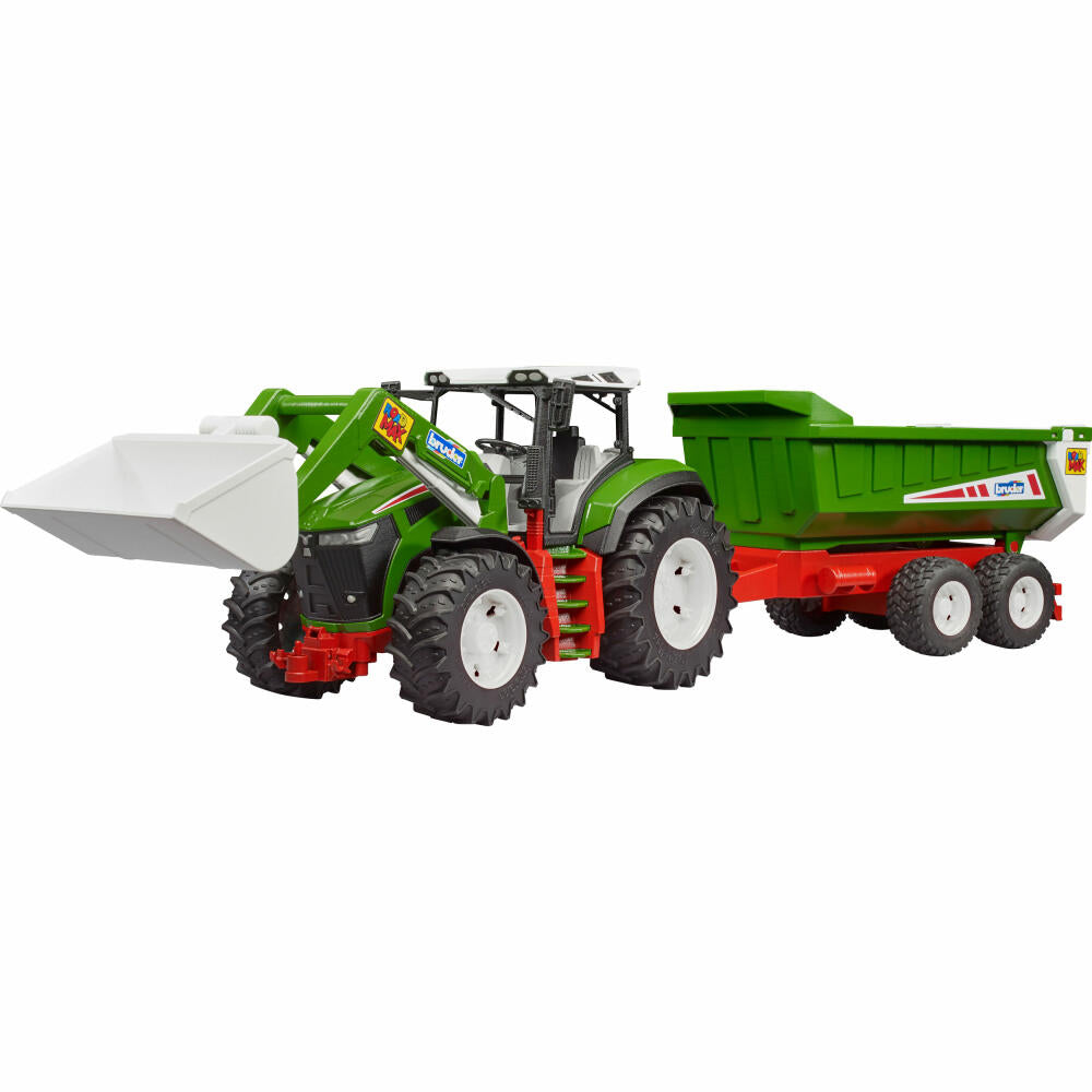 Bruder ROADMAX Traktor m.Frontlader,Kippanh., 3452