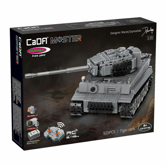 CaDA Panzer Tiger 1:35 grau 2,4GHz Brick, 402894