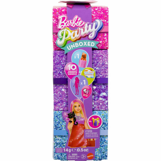 Barbie BRB Party Unboxed Glam Party Rote Puppe, JFY68