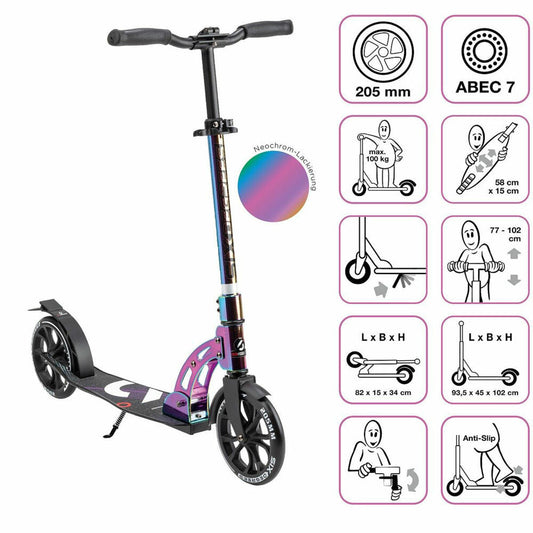 SIX DEGREES 205mm Scooter, neochrome, 610