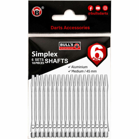 BULLS 6P-Simplex Shaft m silber, 56251