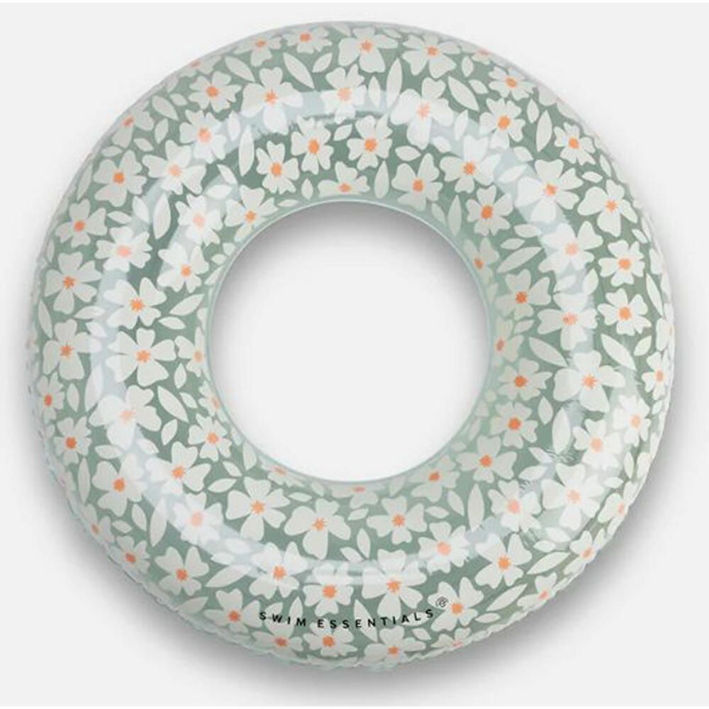 Swim Essentials Grüner Schwimmring mit Blumenmuster, 2024SE1036