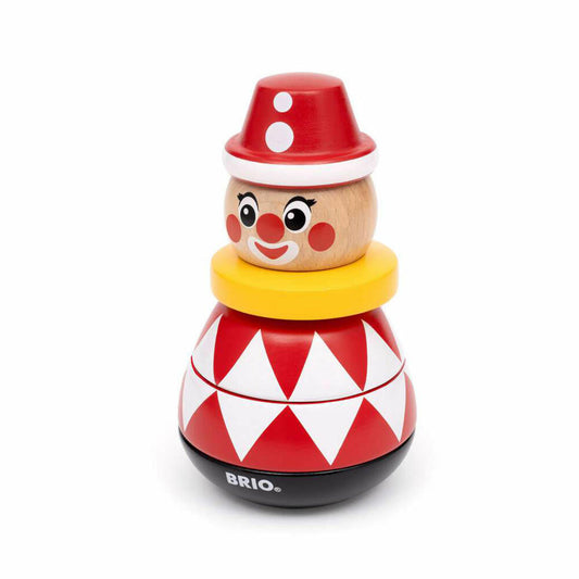 BRIO Magnetischer Stapelclown, Stapelspielzeug, Spielzeug, Holz, ab 12 Monaten, 63049000