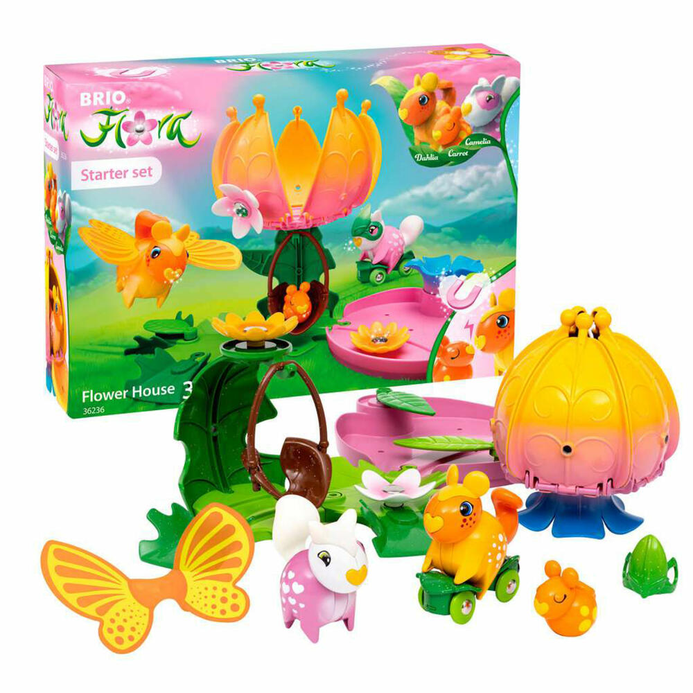 Brio Flora Starter-Set Blumenhaus, Spielset, Spielfigur, Figur, Spielzeug, 63623600