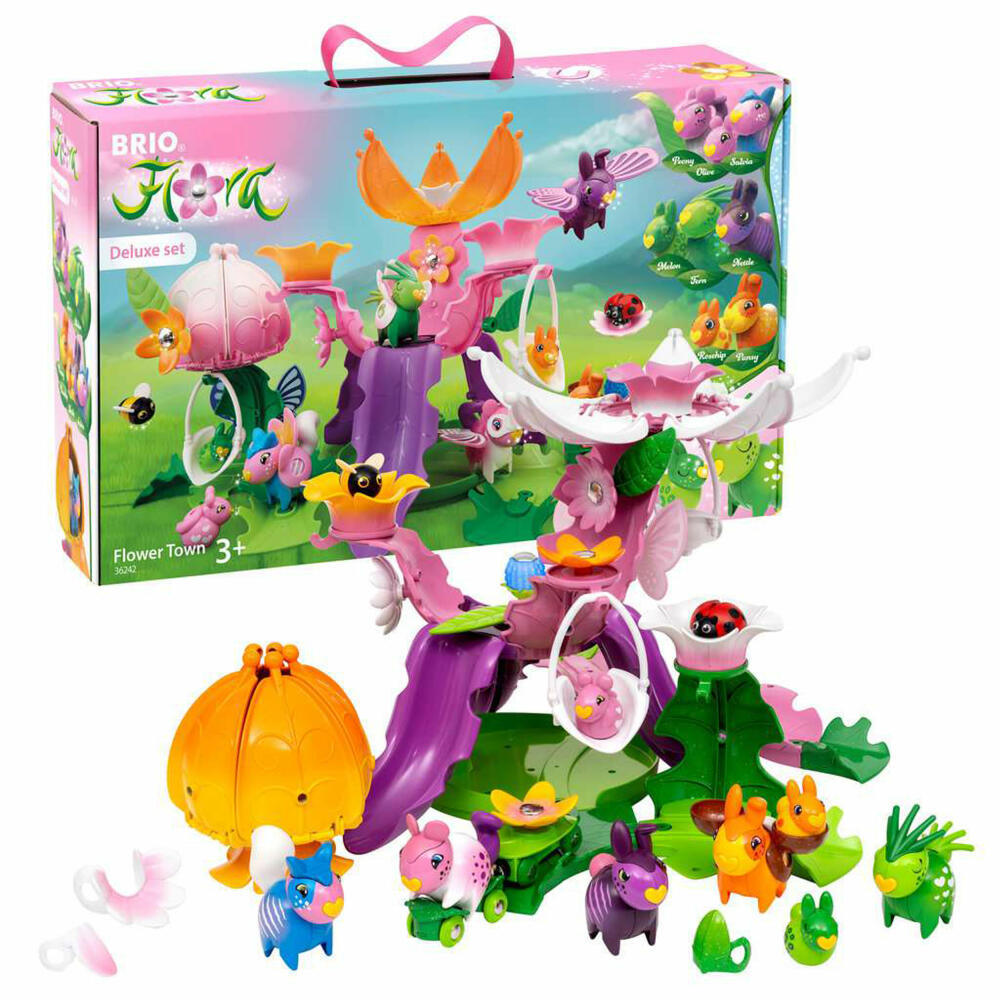 Brio Flora Blumenstadt Deluxe Set, Spielset, Spielfigur, Figur, Spielzeug, 63624200