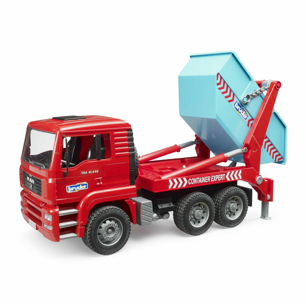 Bruder MAN TGA Absetzcontainer-LKW, Lastwagen, Spielzeugauto, Spielzeug, 02741