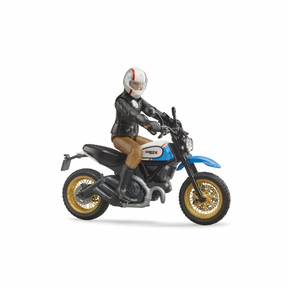 Bruder Leisure Scrambler Ducati Desert Sled, with Driver, Motorcycle, Model Vehicle, Model Vehicle, Toy, 63051