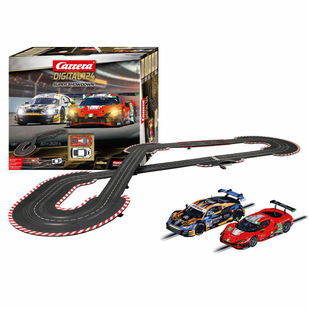Carrera Autorennbahn Set Digital 124 Super Showdown, 1:24, 20023639