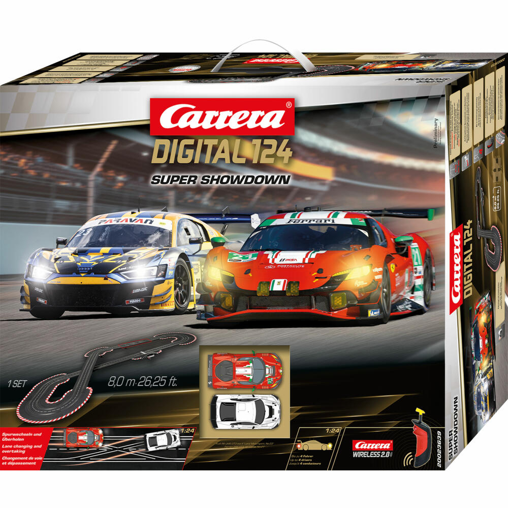 Carrera Autorennbahn Set Digital 124 Super Showdown, 1:24, 20023639