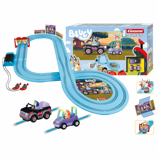Carrera Autorennbahn Set First Bluey & Bingo - Lets Go, 1:50, 20063055