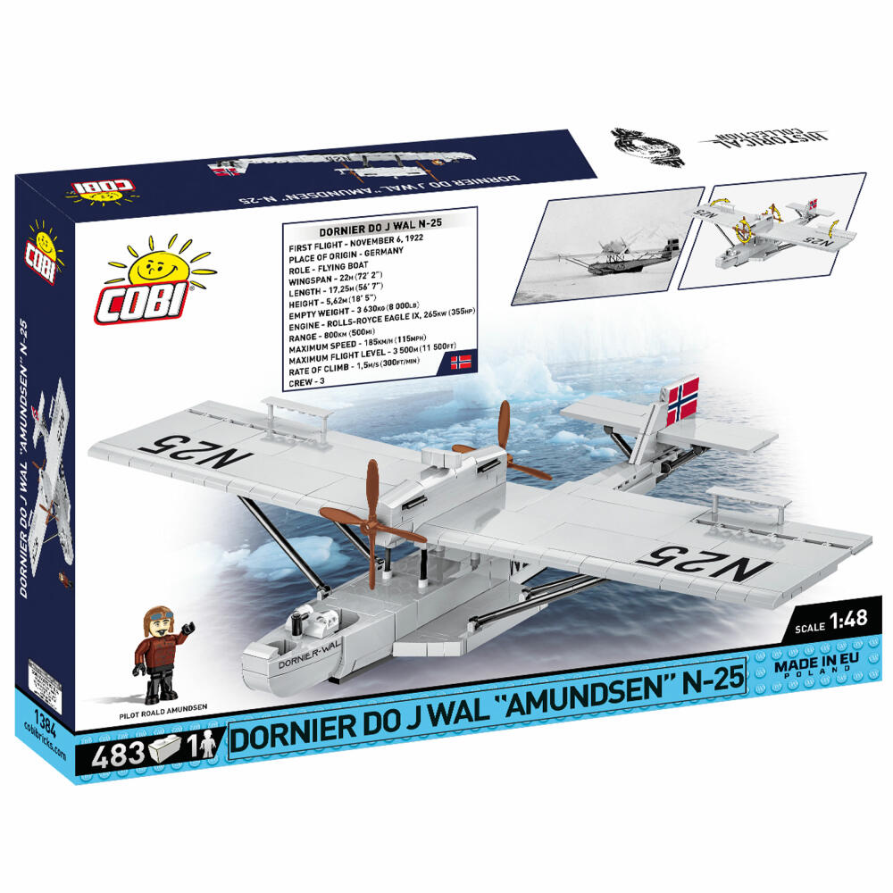 Cobi Klemmbaustein-Set Dornier Do J Wal Amundsen N-25, 483 Teile, COBI-1384