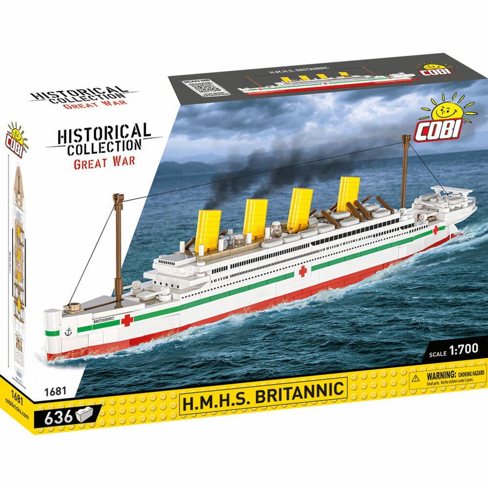 Cobi Klemmbaustein-Set H.M.H.S. Britannic, Schiff, 636 Teile, COBI-1681