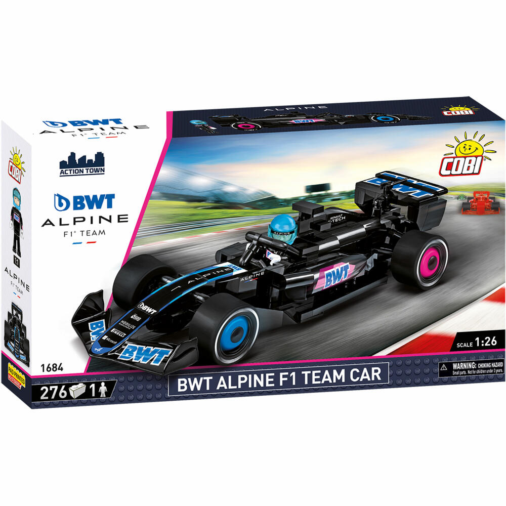 Cobi Klemmbaustein-Set BWT Alphine F1 Team Car, Rennauto, 276 Teile, COBI-1684