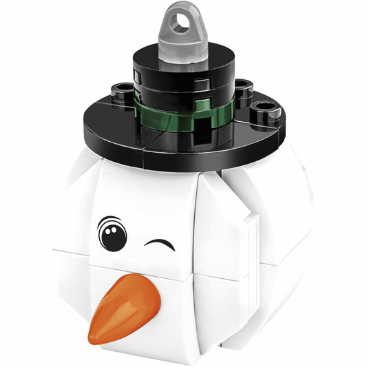 Cobi Klemmbaustein-Set Christbaumschmuck - Schneemann, 59 Teile, COBI-20012
