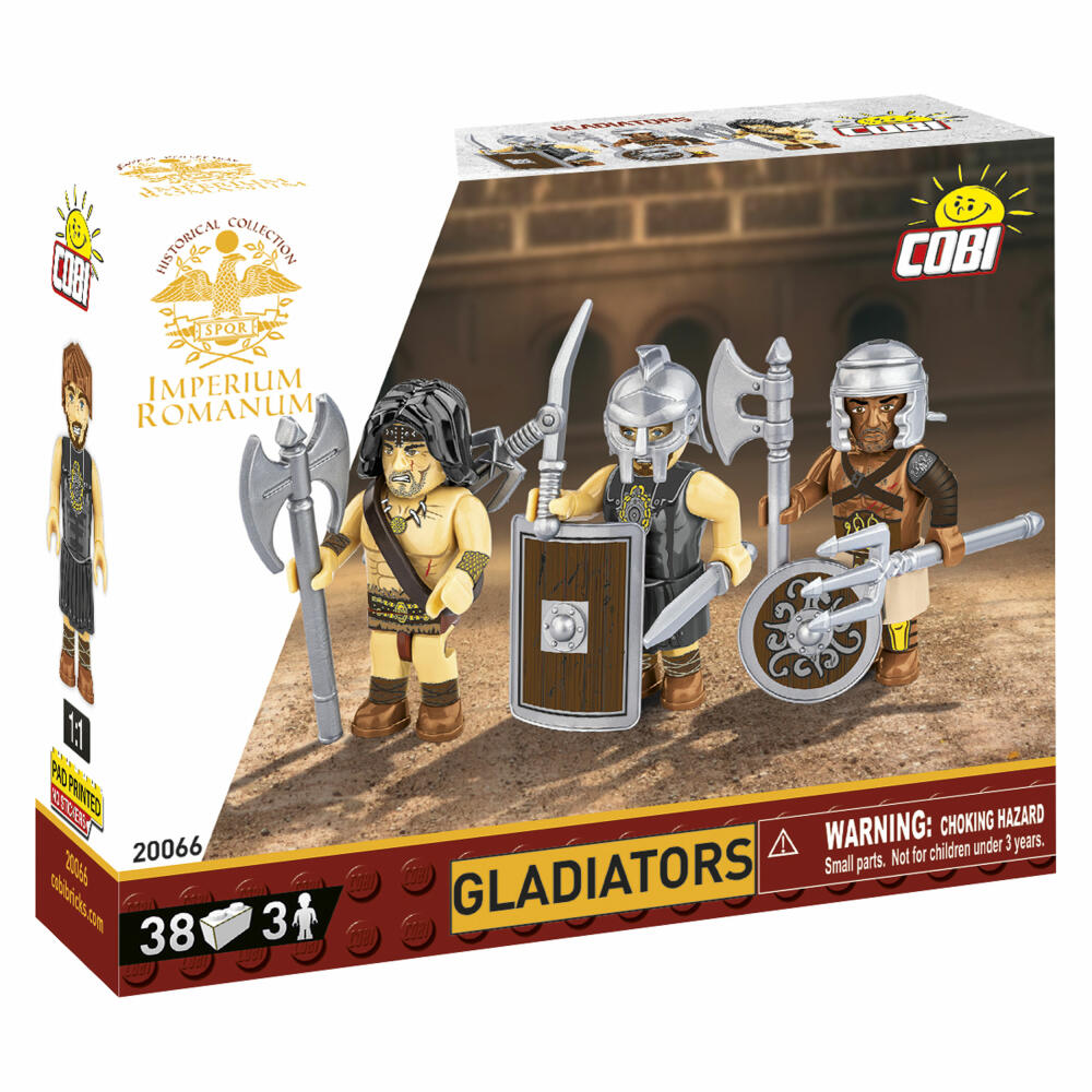 Cobi Klemmbaustein-Set Imperium Romanum - Gladiatoren, 3 Figuren, COBI-20066