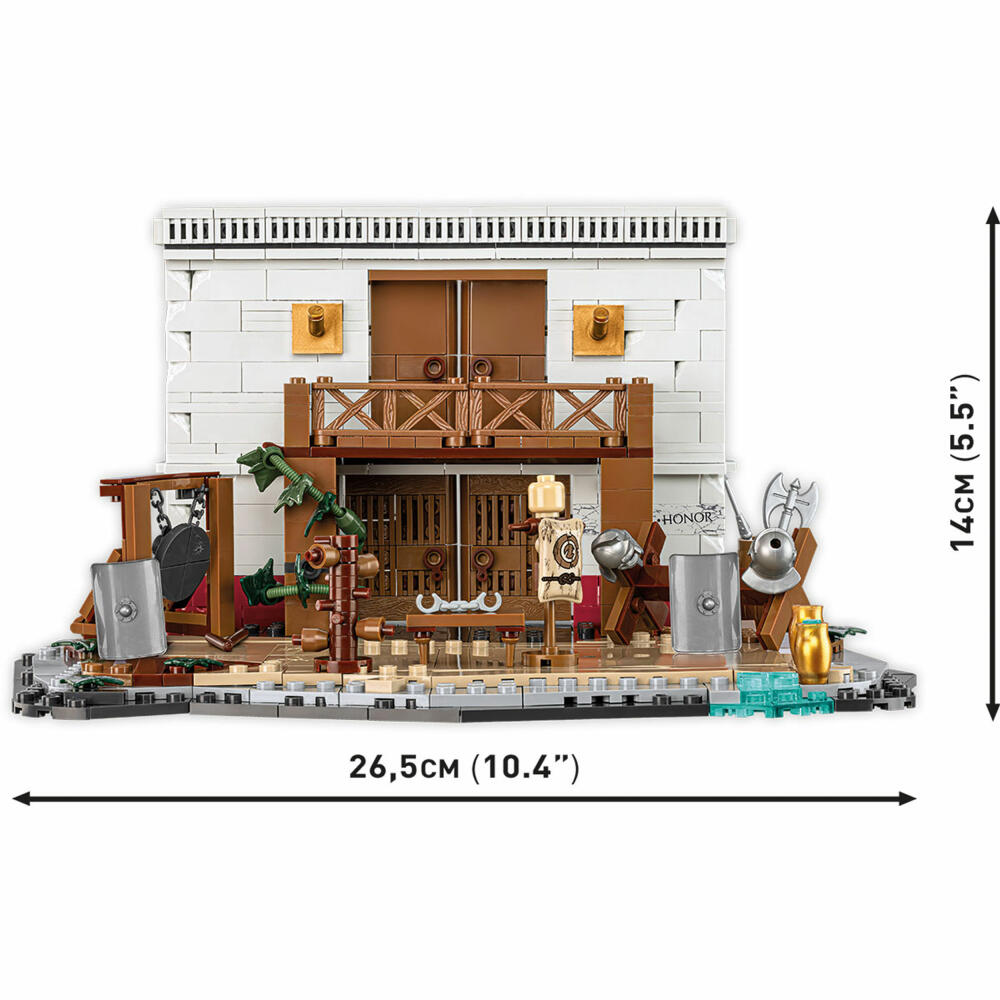 Cobi Klemmbaustein-Set Imperium Romanum - Gladiatorenschule, 583 Teile, COBI-20070